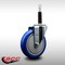 Service Caster 5'' SS Blue Poly Wheel Swivel 3/4'' Expanding Stem Caster SCC-SSEX20S514-PPUB-BLUE-34 - alternate 2